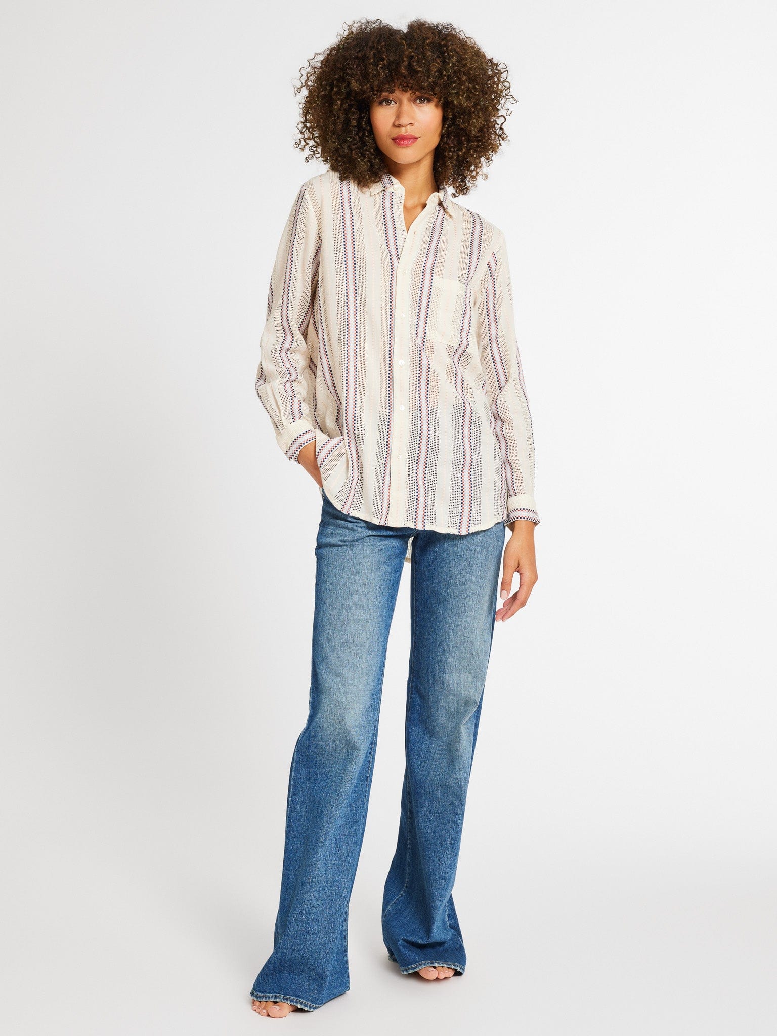 MILLE Clothing Sofia Top in O&#39;Keeffe Stripe