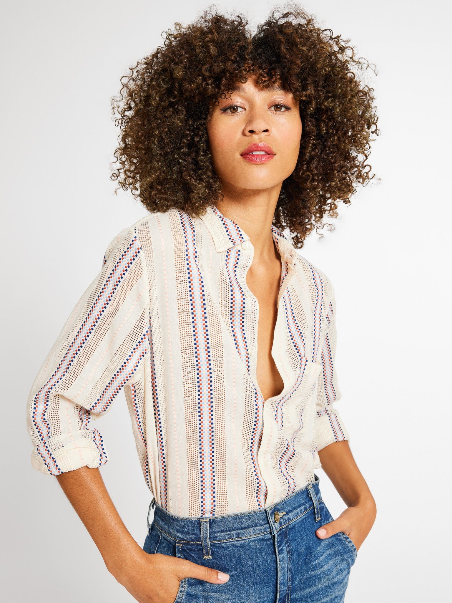 MILLE Clothing Sofia Top in O&#39;Keeffe Stripe