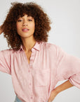 MILLE Clothing Sofia Top in Pink Jacquard
