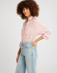 MILLE Clothing Sofia Top in Pink Jacquard