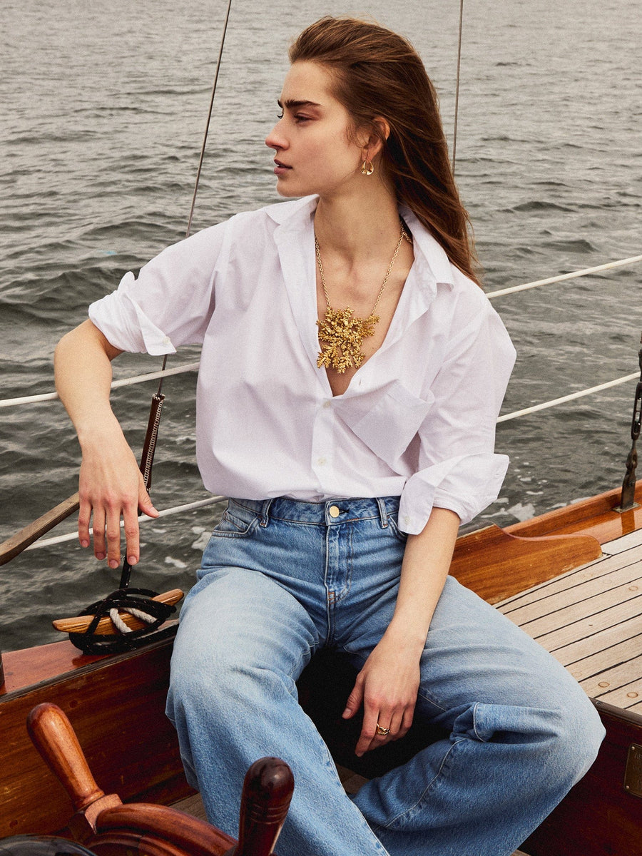 Sofia Top in White — alternate view