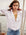 MILLE Sofia Top in White – oversized cotton button-down, front view