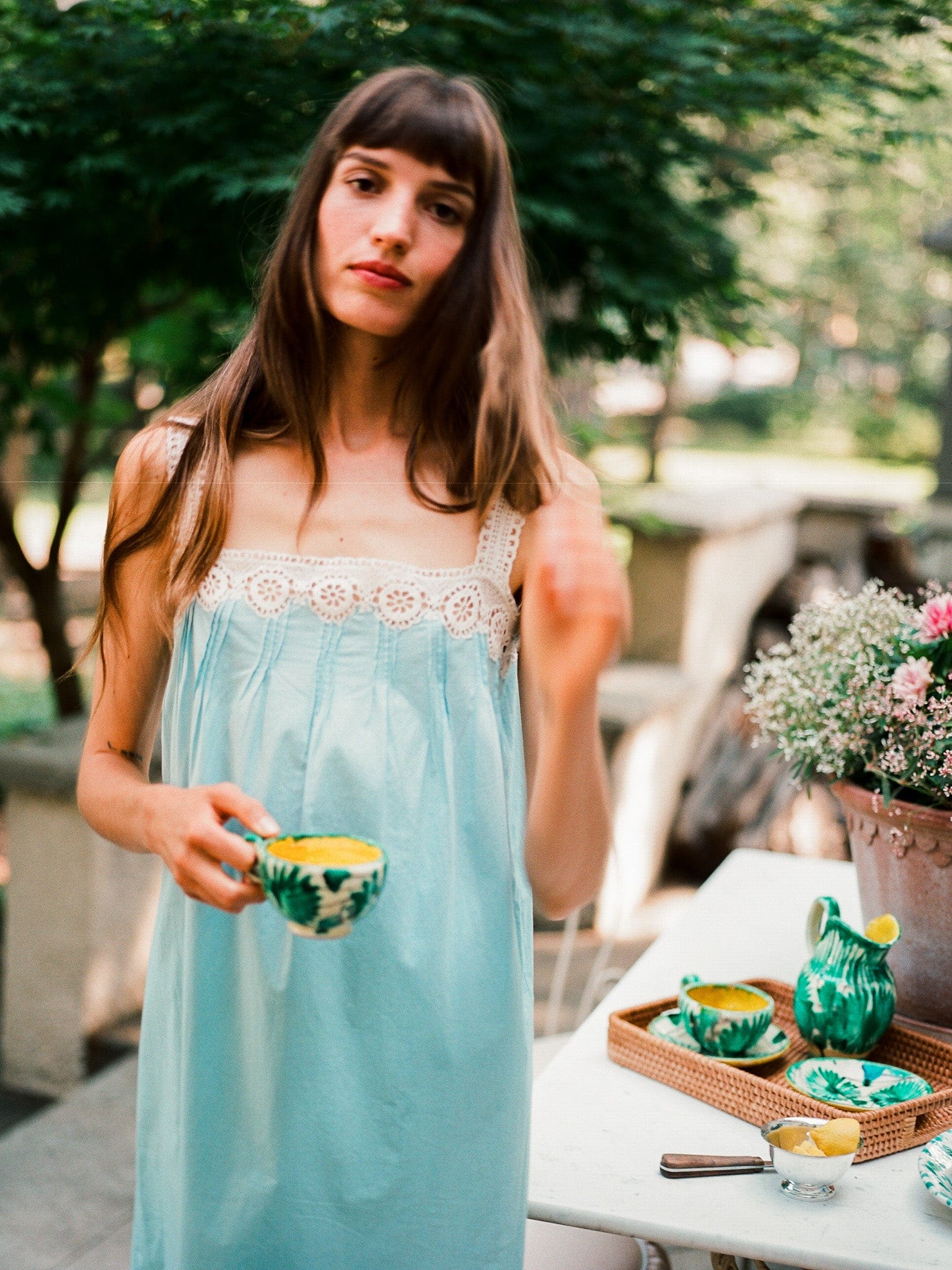 MILLE Soleil Dress in Robin's Egg M MILLE Soleil Dress in Robin's Egg M