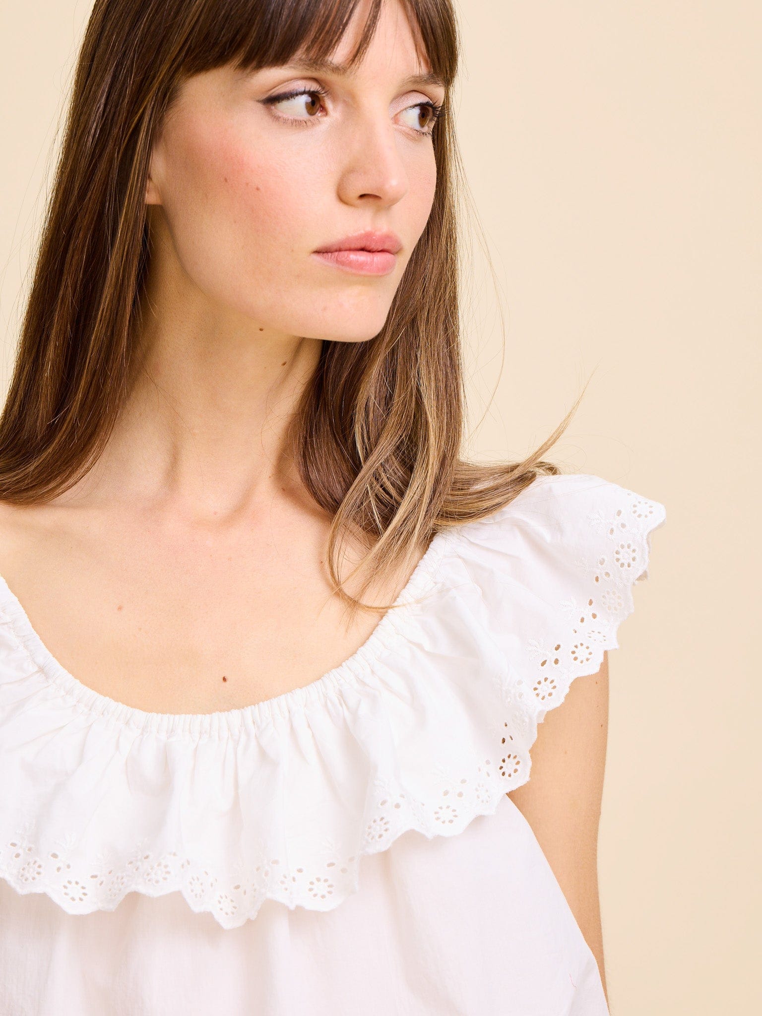 MILLE Clothing Stella Top in Ivory