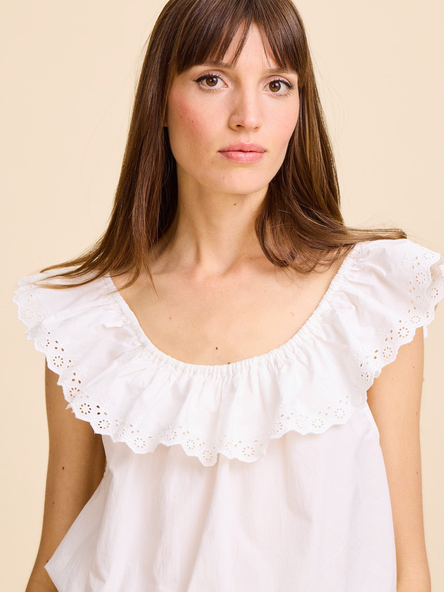MILLE Clothing Stella Top in Ivory