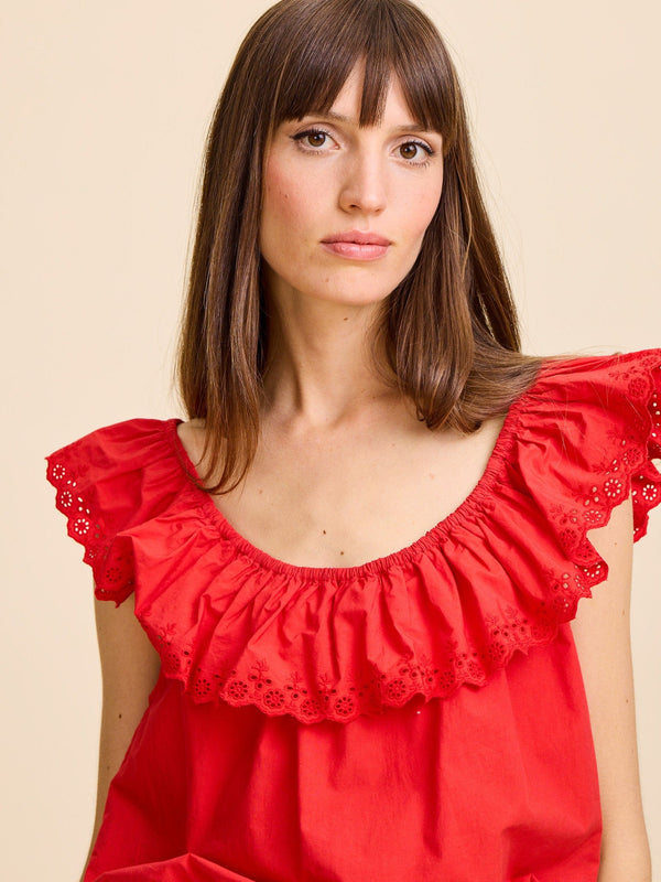 Stella Top in Scarlet — view 7