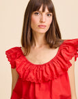 MILLE Clothing Stella Top in Scarlet