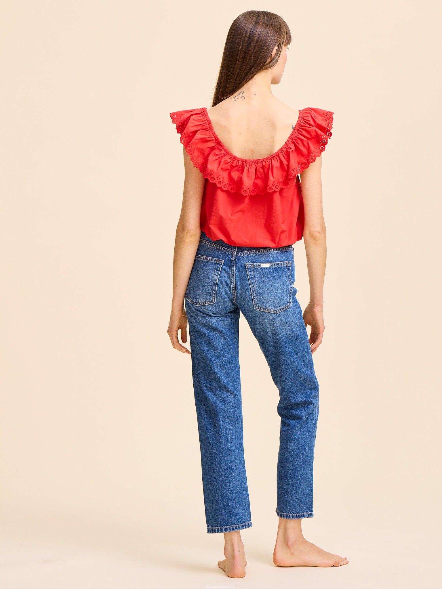 MILLE Clothing Stella Top in Scarlet