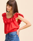 MILLE Clothing Stella Top in Scarlet