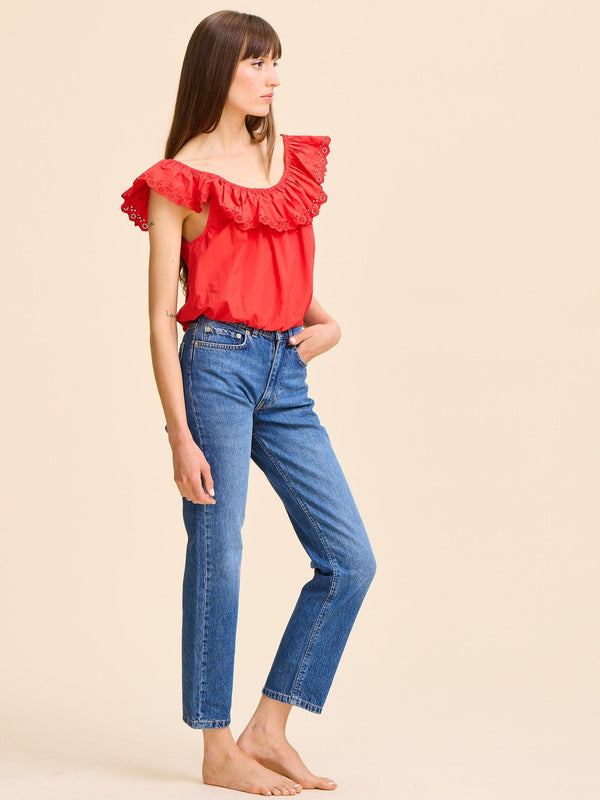 Stella Top in Scarlet — view 4