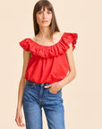 MILLE Clothing Stella Top in Scarlet