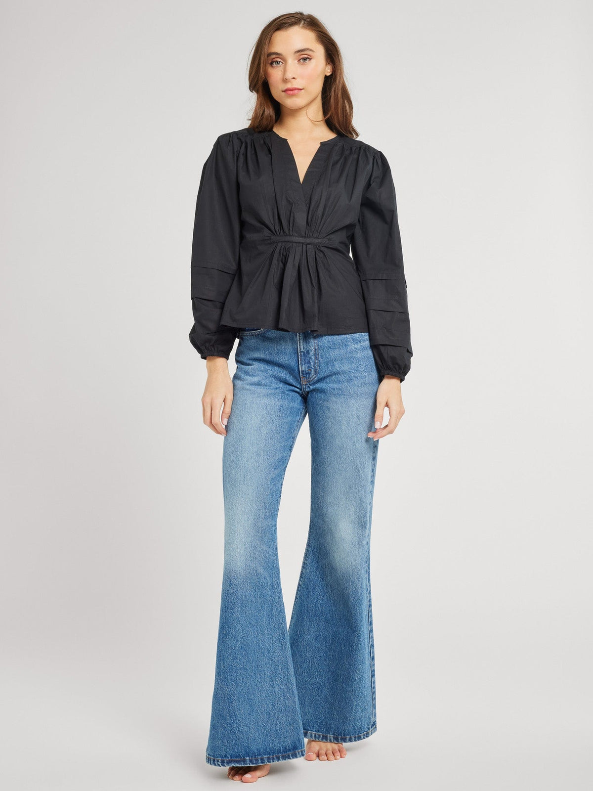 Stevie Top in Black — The cloth