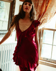 MILLE Clothing Tallulah Dress in Claret