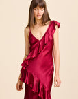 MILLE Clothing Tallulah Dress in Claret