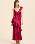 MILLE Clothing Tallulah Dress in Claret