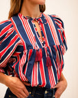 MILLE Clothing Thalia Top in Sailing Stripe