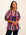 MILLE Thalia Top in Sailing Stripe – billowy tie-neck blouse, front view