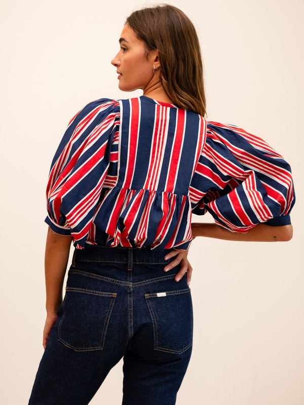 Thalia Top in Sailing Stripe — view 5