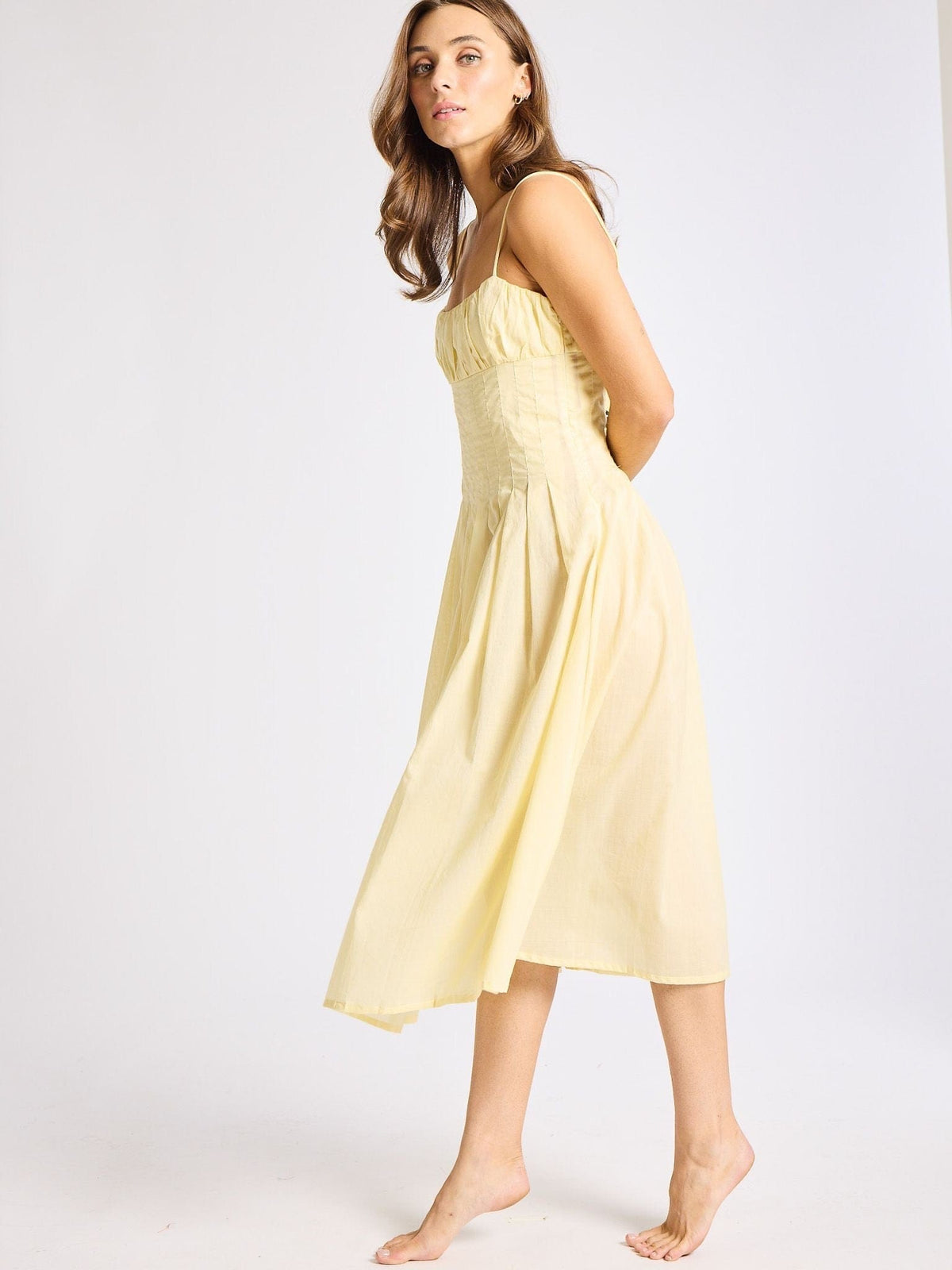 MILLE Tully Dress in Buttercream L