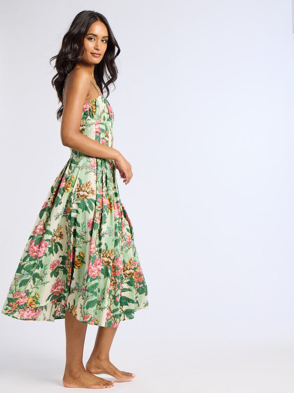 Tully Dress in Garden Stripe — view 6