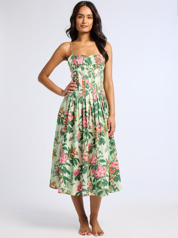 Tully Dress in Garden Stripe — view 5