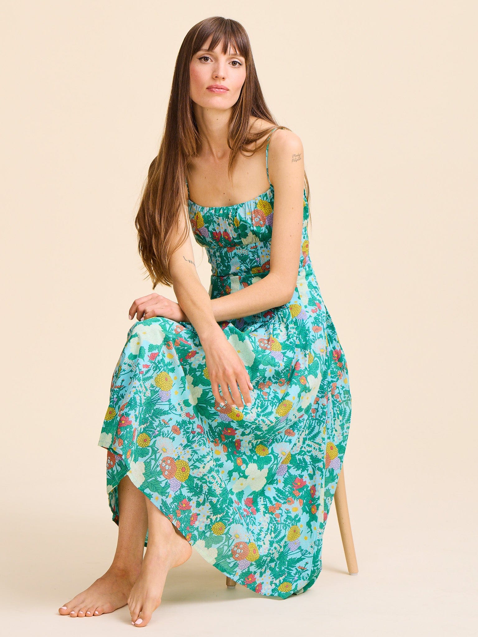 MILLE Clothing Tully Dress in Swedish Garden