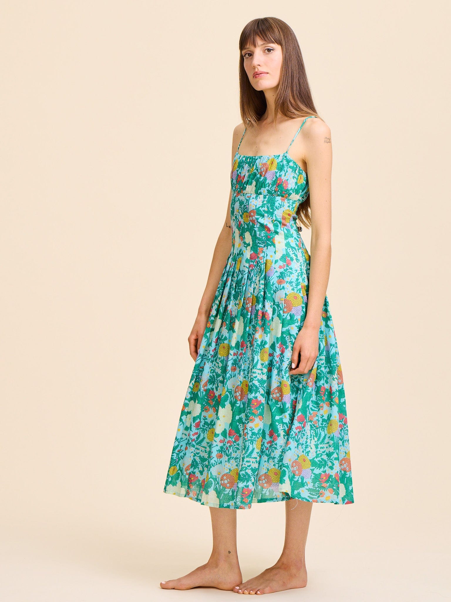 MILLE Clothing Tully Dress in Swedish Garden