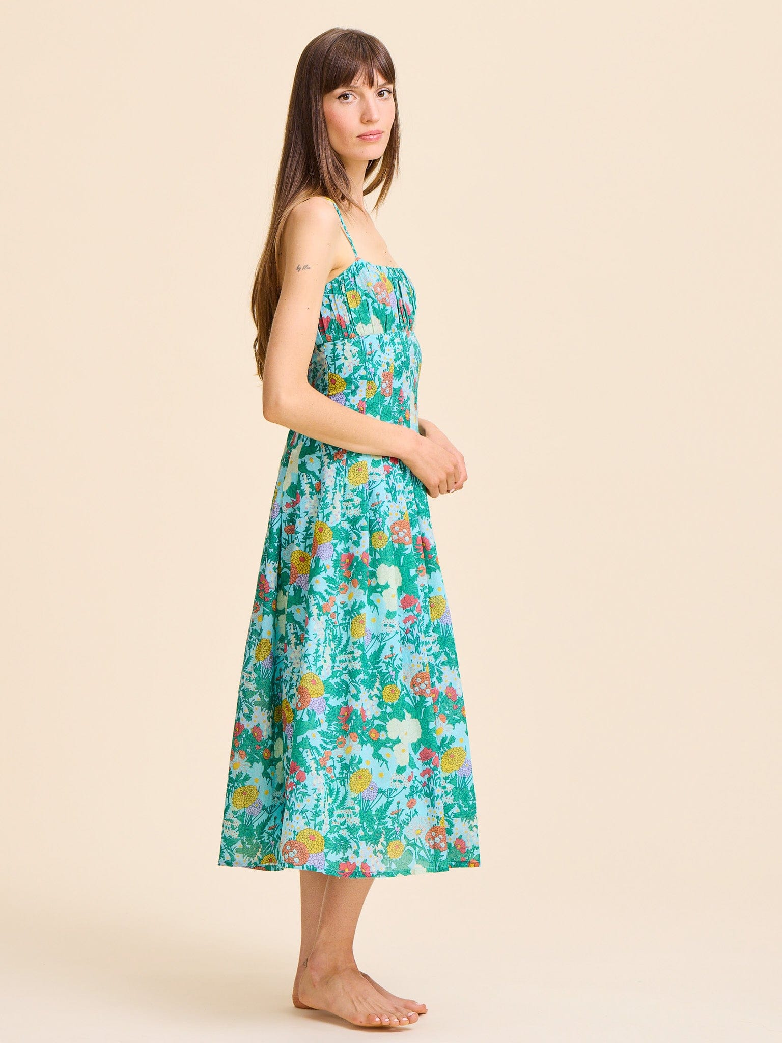 MILLE Clothing Tully Dress in Swedish Garden