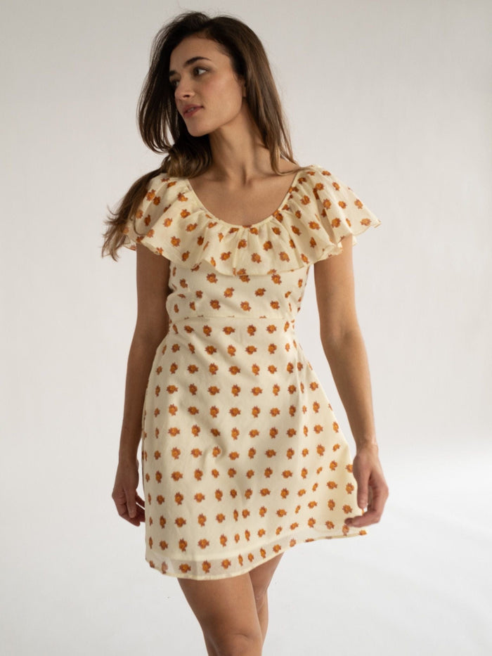 Uma Dress in Honey Petite Bouquet