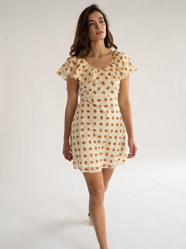 Uma Dress in Honey Petite Bouquet — view 2