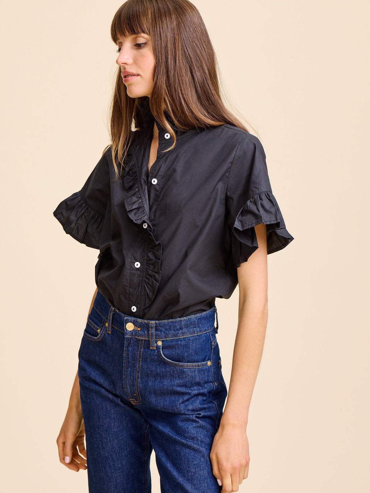 Vanessa Top in Black — The cloth