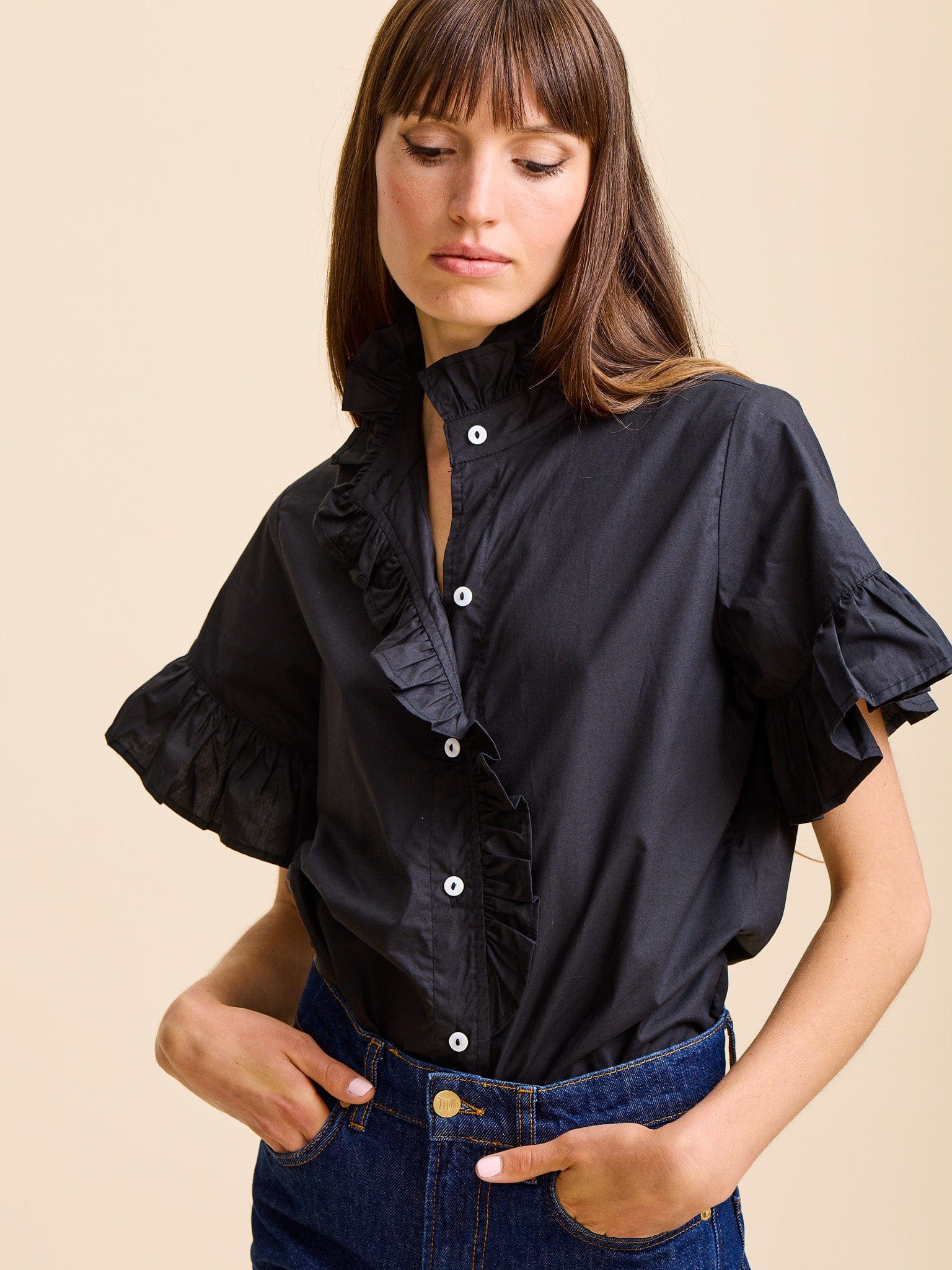MILLE Clothing Vanessa Top in Black