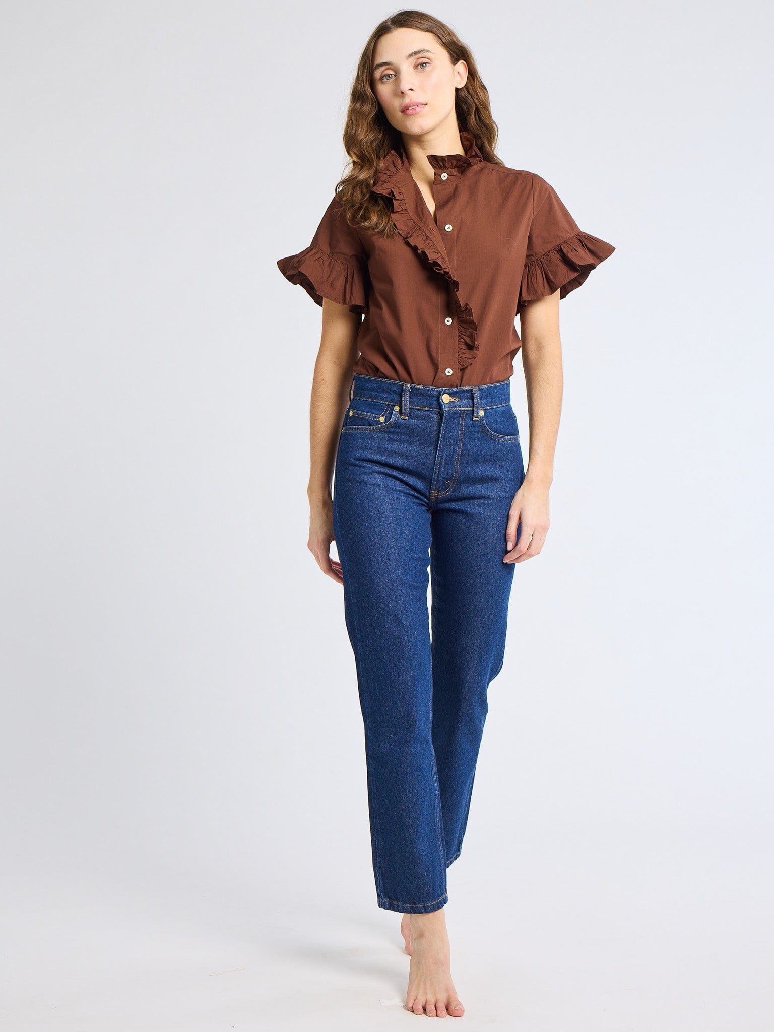 MILLE Clothing Vanessa Top in Chocolate