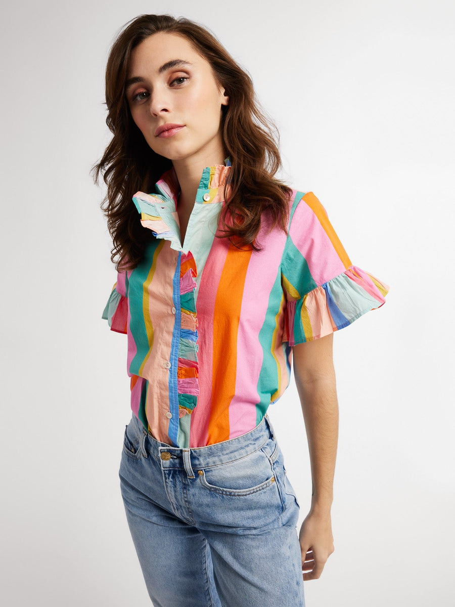 Vanessa Top in Confetti Stripe – MILLE