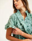 MILLE Clothing Vanessa Top in Jade Floral