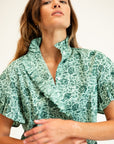 MILLE Clothing Vanessa Top in Jade Floral