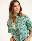MILLE Clothing Vanessa Top in Jade Floral
