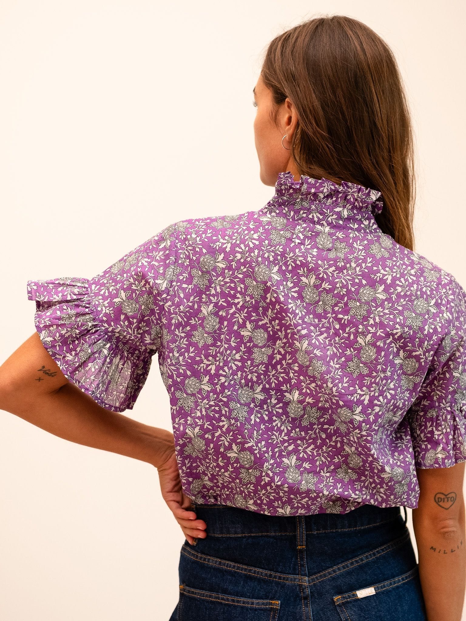 MILLE Clothing Vanessa Top in Provence Floral