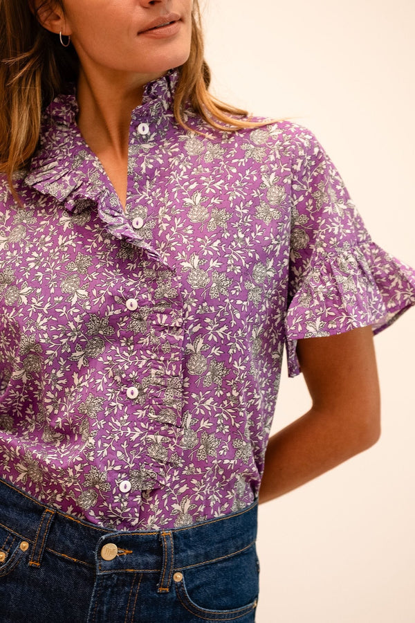 Vanessa Top in Provence Floral — view 3