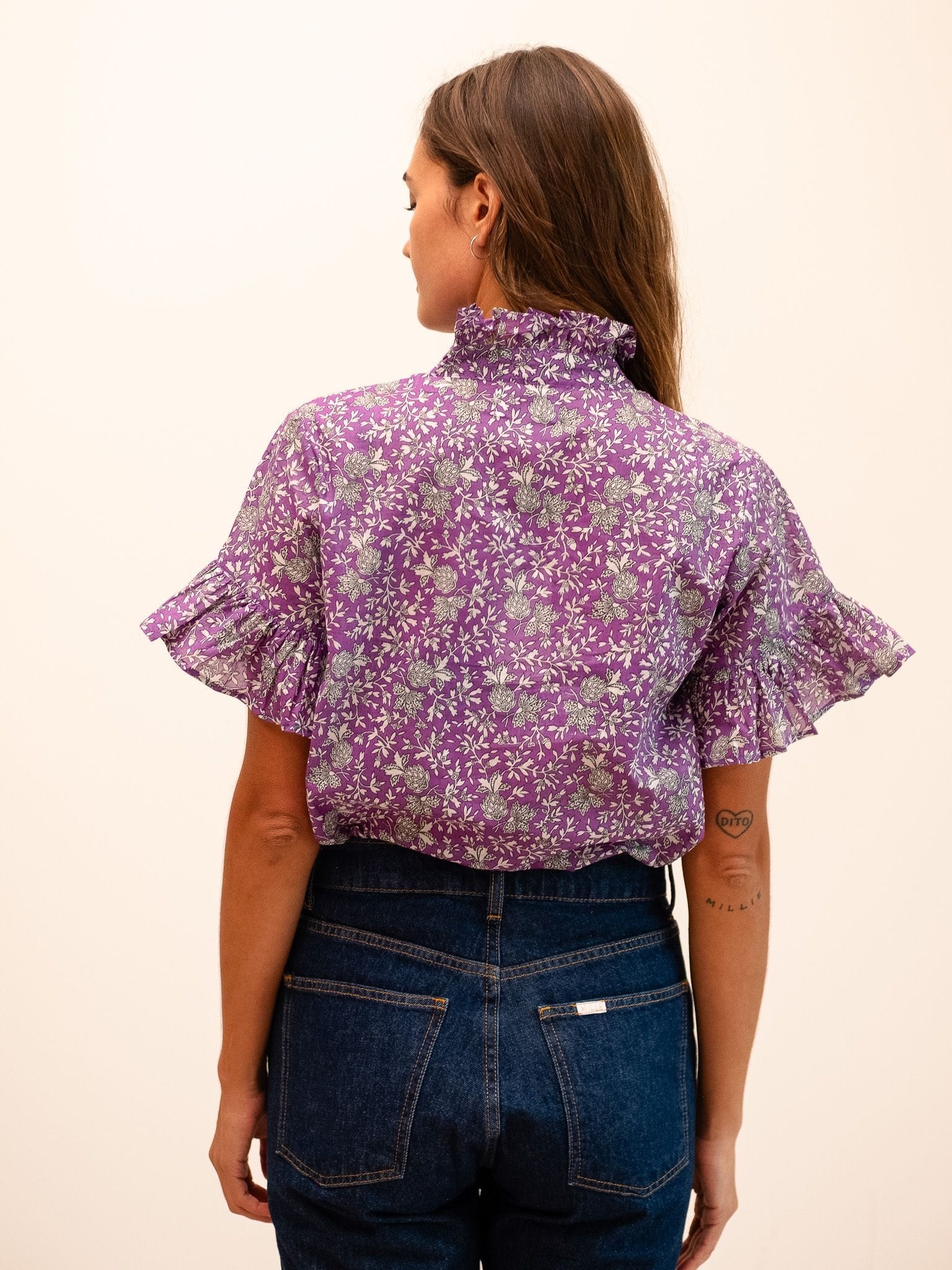 MILLE Clothing Vanessa Top in Provence Floral
