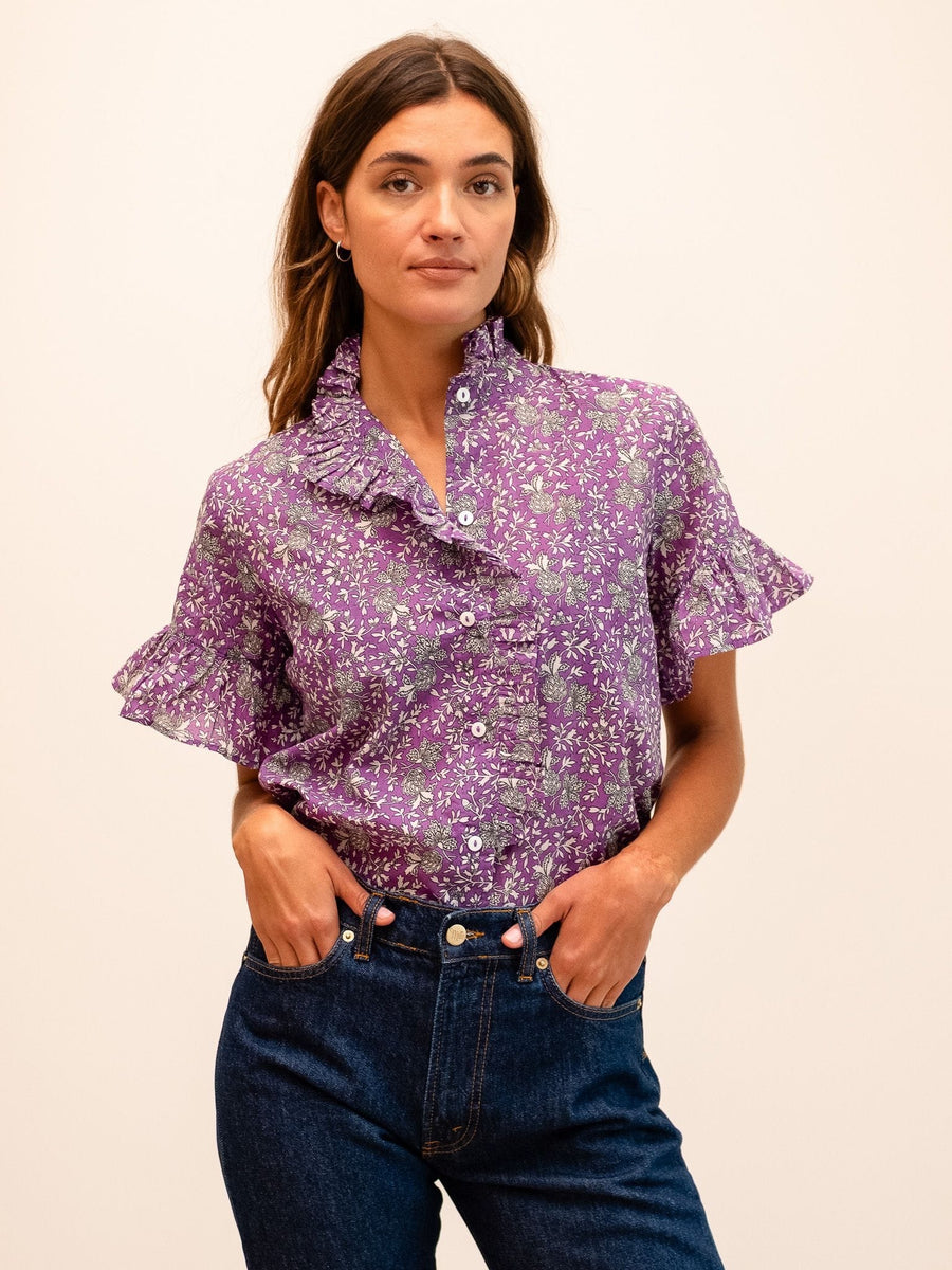 Vanessa Top in Provence Floral — alternate view