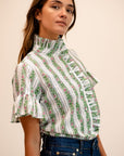 MILLE Clothing Vanessa Top in Sweet Pea Stripe