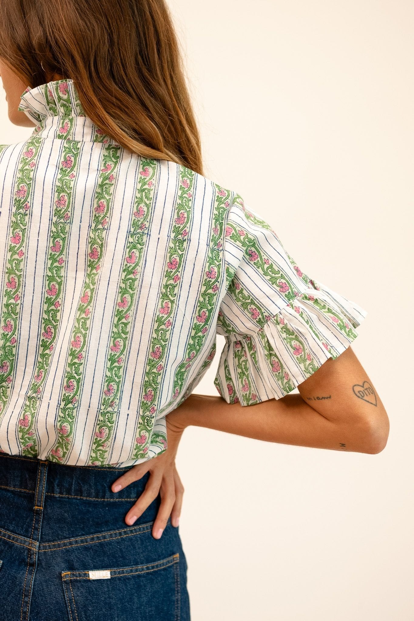 MILLE Clothing Vanessa Top in Sweet Pea Stripe