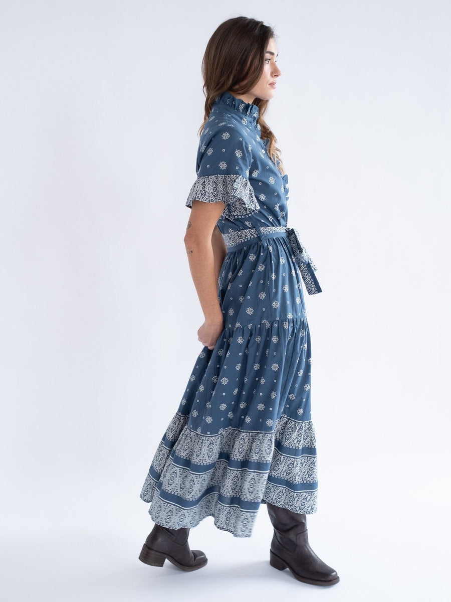 Victoria Dress in Bandana — alternate view