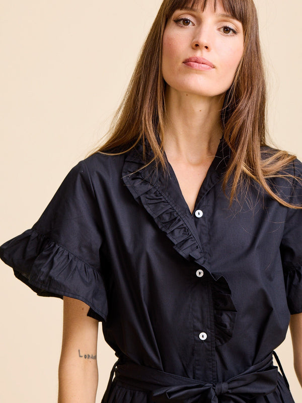 Victoria Dress in Black — view 10