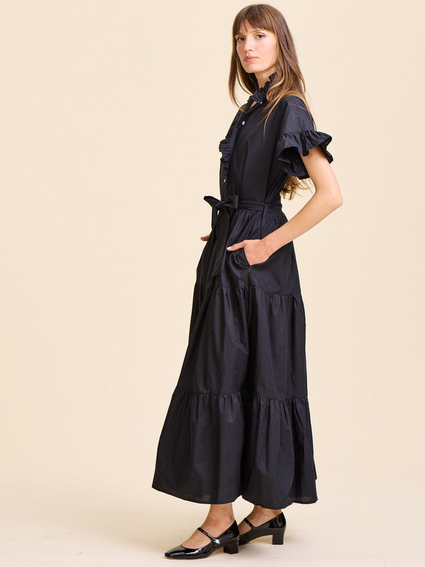 Victoria Dress in Black — view 7