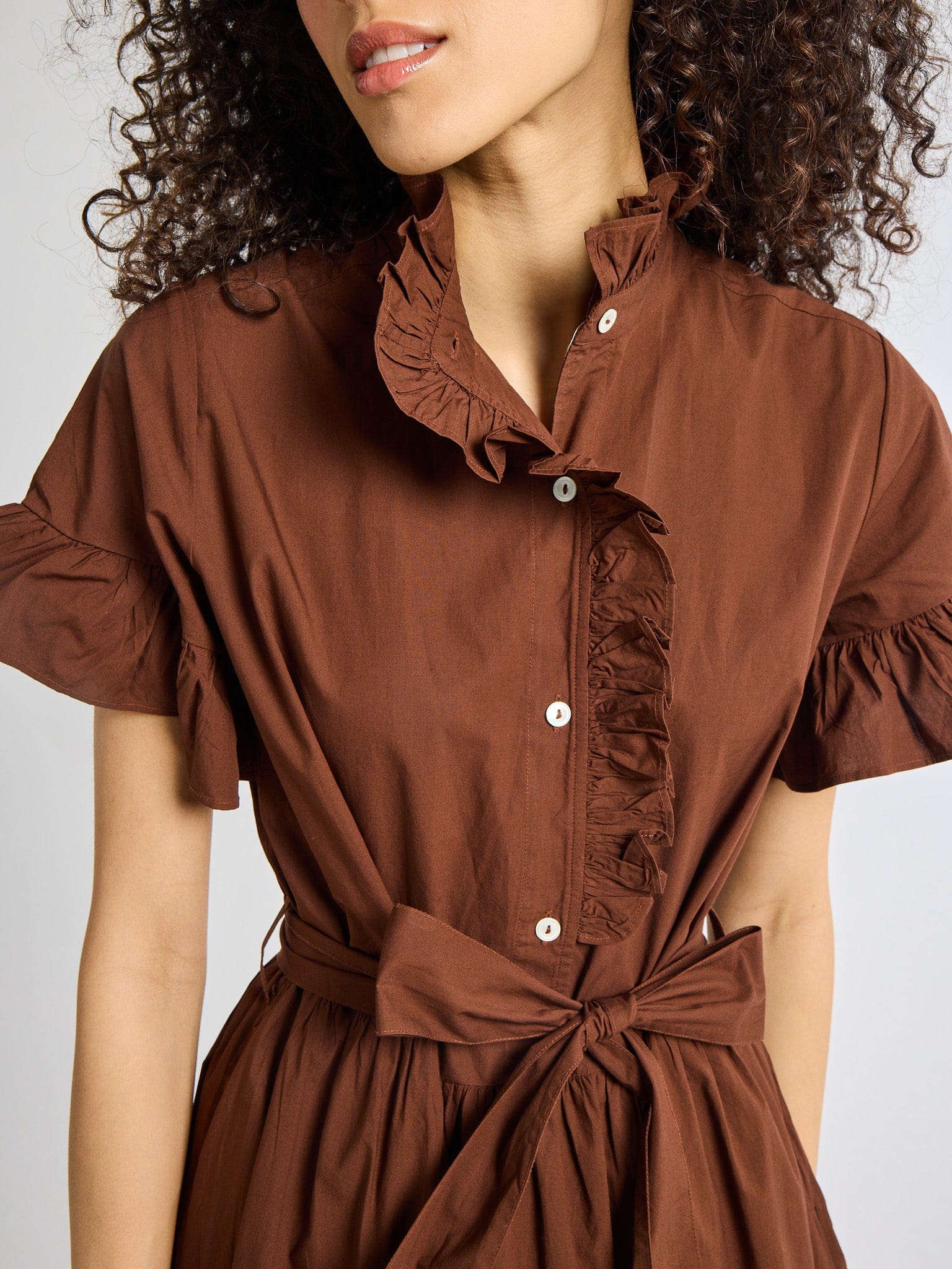 MILLE Clothing Victoria Dress in Chocolate