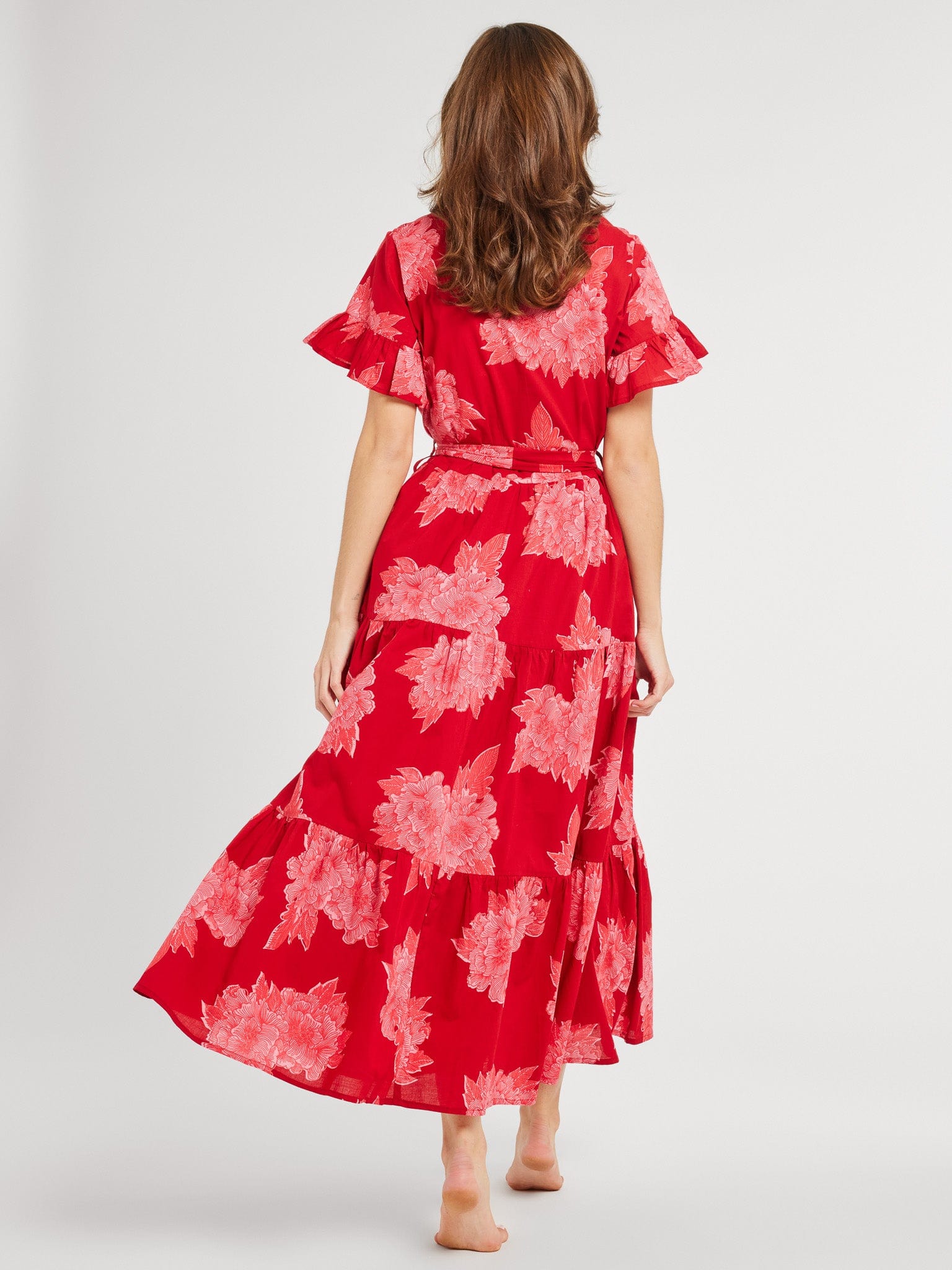 MILLE Clothing Victoria Dress in Crimson Floral