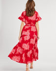 MILLE Clothing Victoria Dress in Crimson Floral