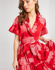 MILLE Clothing Victoria Dress in Crimson Floral